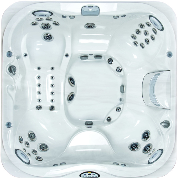 Jacuzzi® J-375™ ulkoporeallas ylhäältä kuvattuna