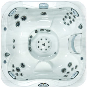 Jacuzzi® J-345™ ulkoporeallas ylhäältä kuvattuna