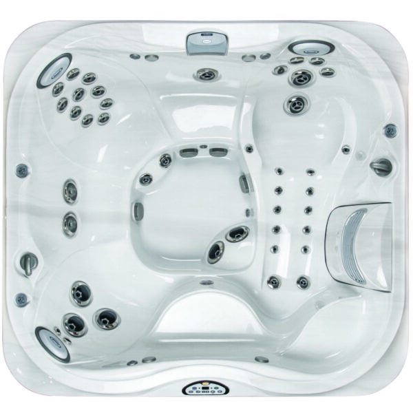 Jacuzzi® J-355™ ulkoporeallas ylhäältä kuvattuna