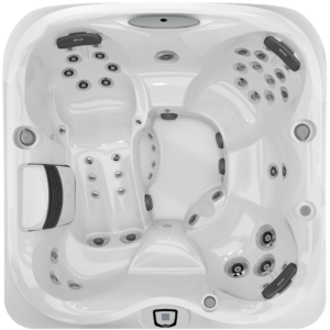 Jacuzzi® J-435™ ulkoporeallas ylhäältä kuvattuna