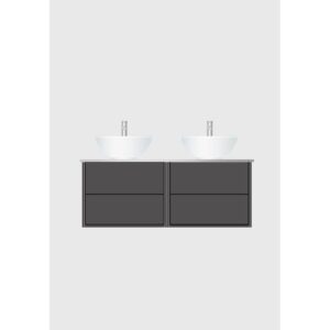 HAFA Pesuallaskaappi Edge 1200 2X600 Antracit