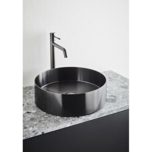 HAFA Malja-Allas Circle Steel Harjattu Mustakromi