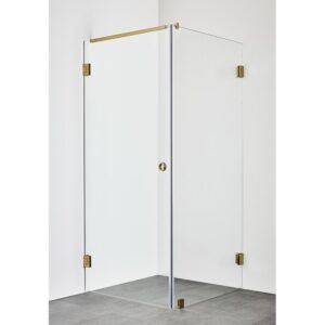 HAFA Suihkunurkka Infinity Combi Ovi/Seinä 90X90 Messinki Hafa