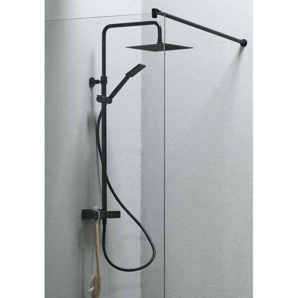 HAFA Suihkusetti Hafa Mix Slim Square Cc150 Musta Matt Sis 250X250 S - Image 4